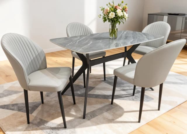 4 SEATER DINING SET (LDT072/LDC1022)