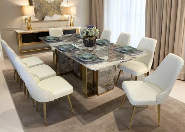 MARBELLA 8 SEATER DINING SET (CT059/CY278)